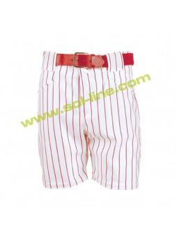 Baseball Pinstriped Shorts